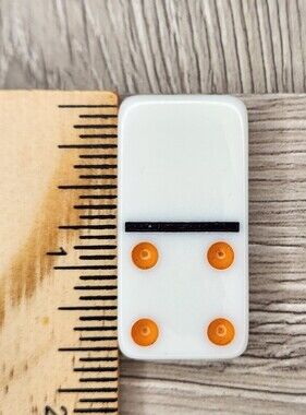 Blank 4 Replacement Domino Large Dot Shiny Color 1½ X ¾ X ¼ Dominoes
